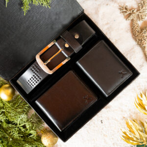 Gents 3 Piece (Casual Belt + RFID Wallet + Card Wallet)