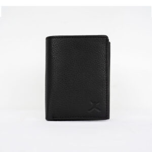 Tri Fold Leather Wallet - Coffee Brown