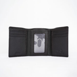 Tri Fold Leather Wallet - Coffee Brown