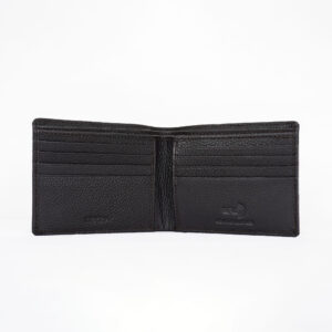 RFID Pebbled Leather Wallet - Coffee Brown