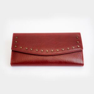 Leather Ladies Purse - Maroon