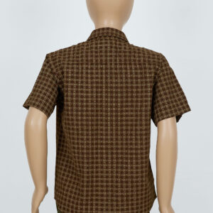 Cotton Printed Boys Shirt - Brown